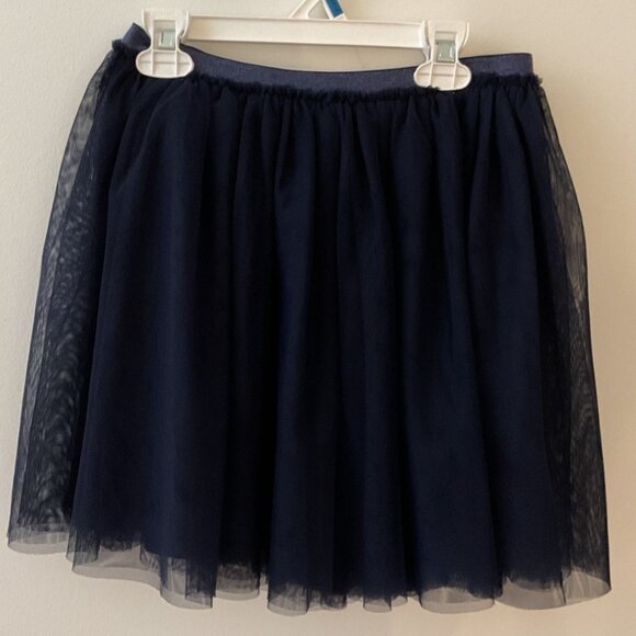 Gap Kids Navy Tulle Skirt XL With Elastic Waistband & Lining - Picture 1 of 4